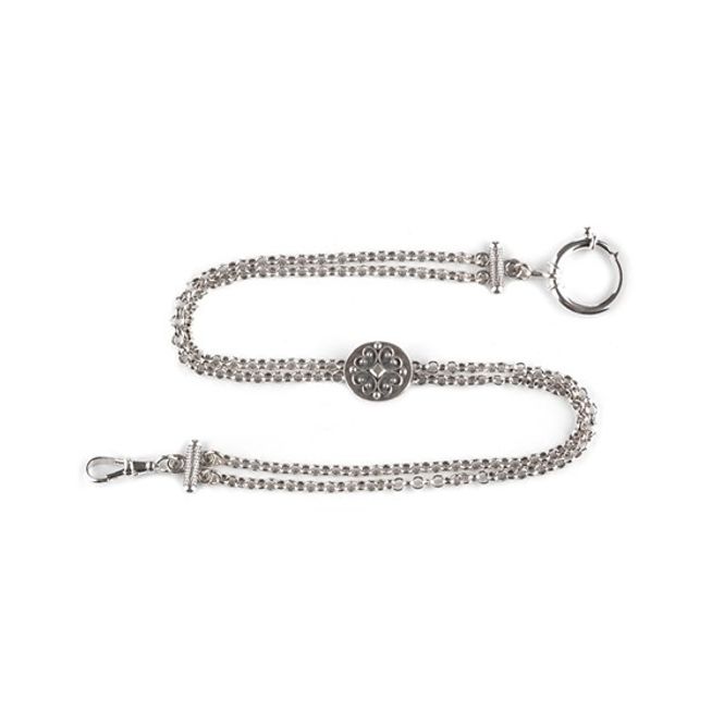 Hovedbilde Klokkekjede dobbelt, oksidert