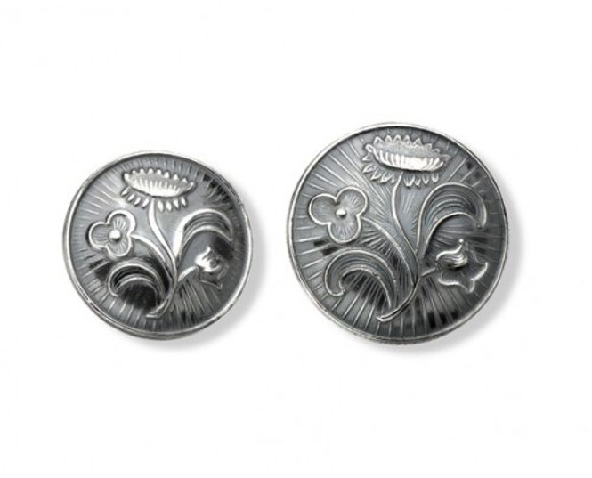 Hovedbilde Knapp Nordland liten, sølv