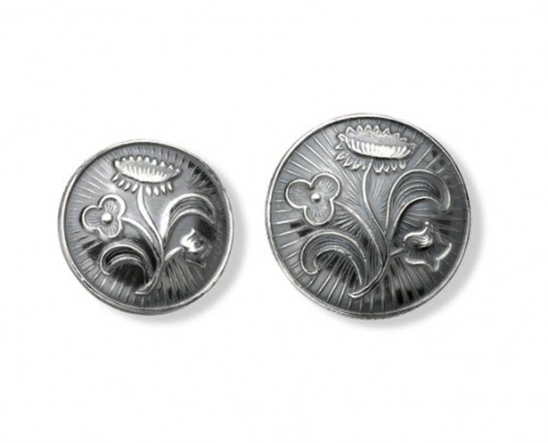 Knapp Nordland liten, sølv