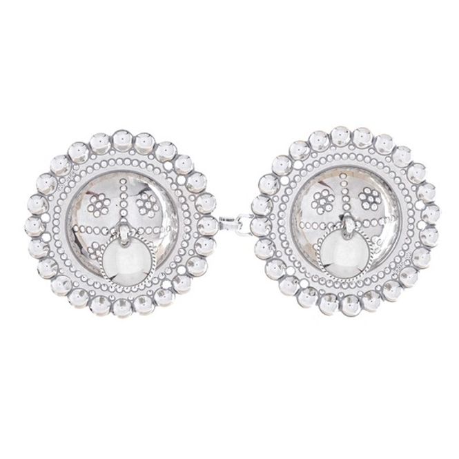 Hovedbilde Beltespenne med lauv 10,4 cm, øsken, oksidert