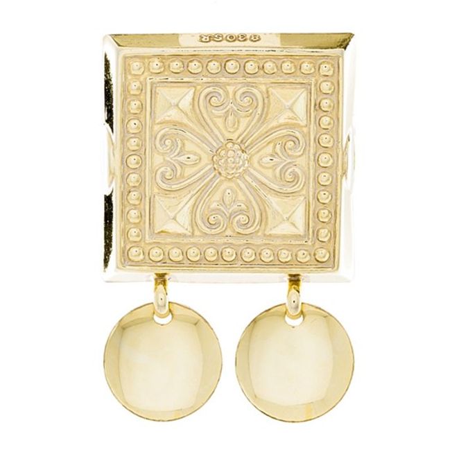 Hovedbilde Beltestøl med glatte lauv, forgylt