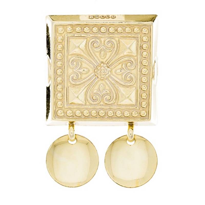 Beltestøl med glatte lauv, forgylt