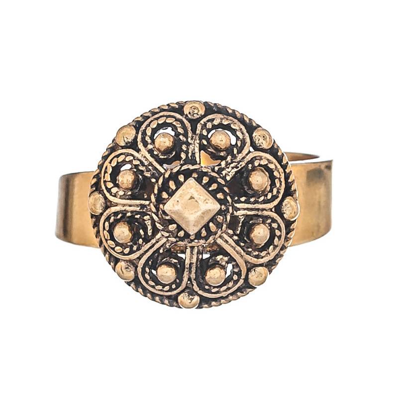 Ring Telemark antikkforgylt