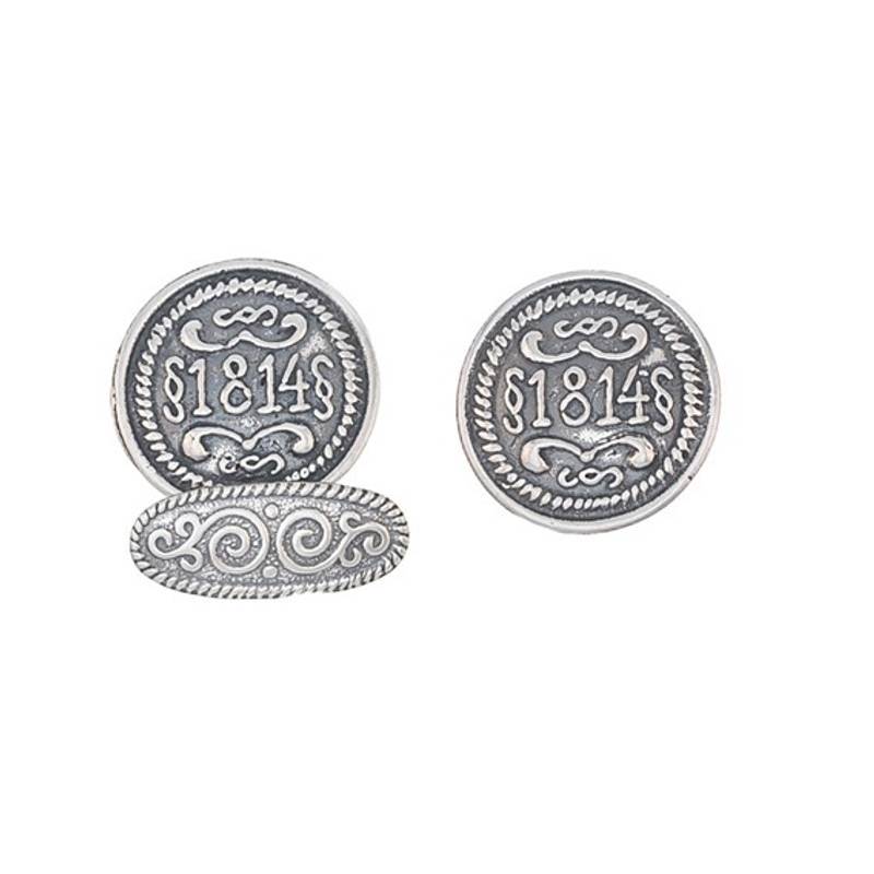 Mansjettknapper Eidsvoll, oksidert