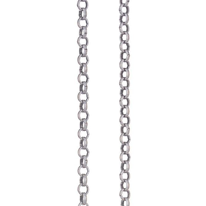 Hovedbilde Ertekjede m/ vridd spyd, 1m, oksidert